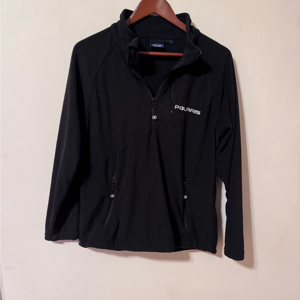 Polaris Black Fleece Quarter-Zip Pullover